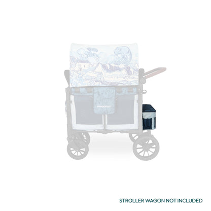 WonderFold W4 Elite/luxe Rear Basket - Van Gogh Landscape With Houses - W4ELRBF-VGLH