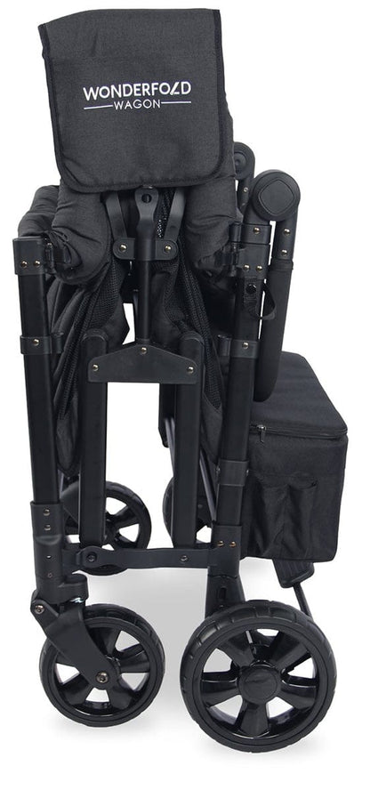WonderFold W4 Elite Multifunctional Quad (4 Seater) Stroller Wagon - Charcoal Gray - W4ELT-GRY