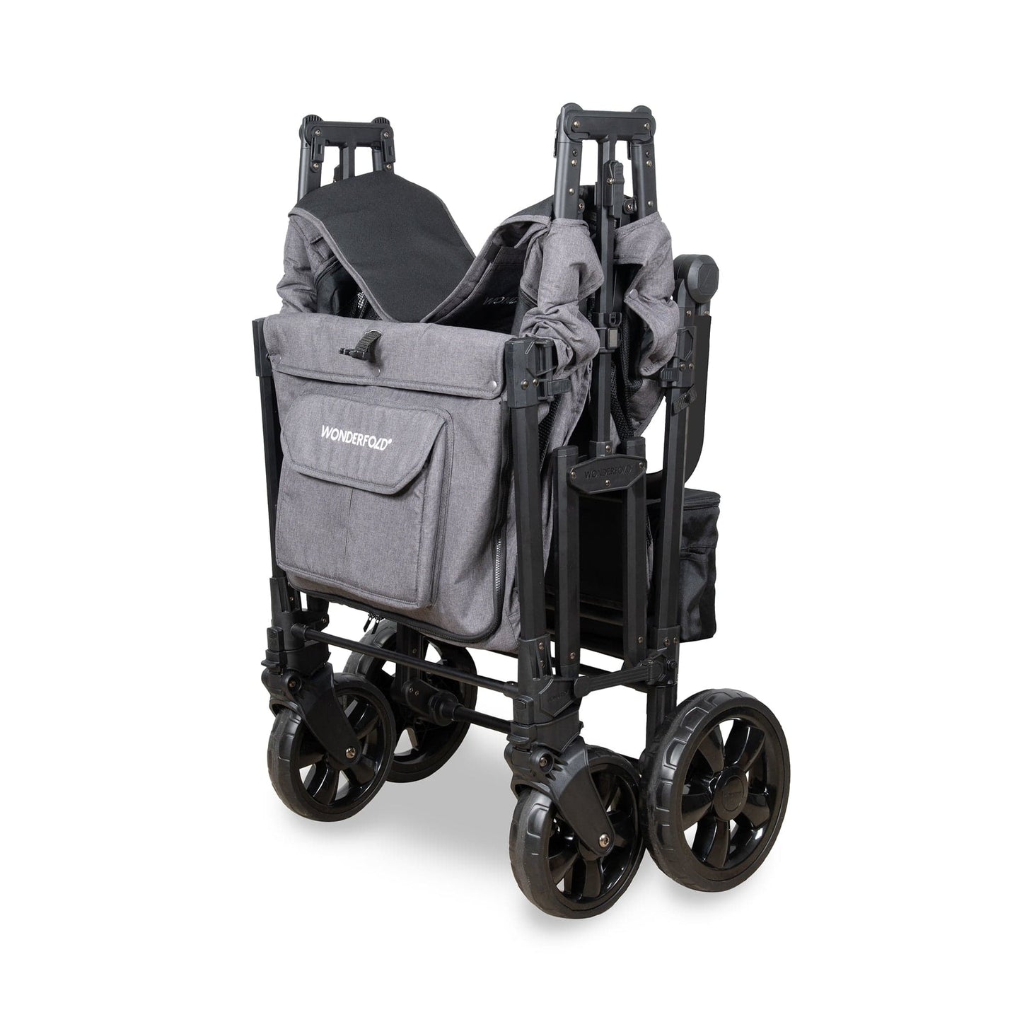 WonderFold W4 Elite Pro (4 Seater) Stroller Wagon - Charcoal Gray - W4ELTP-GRY
