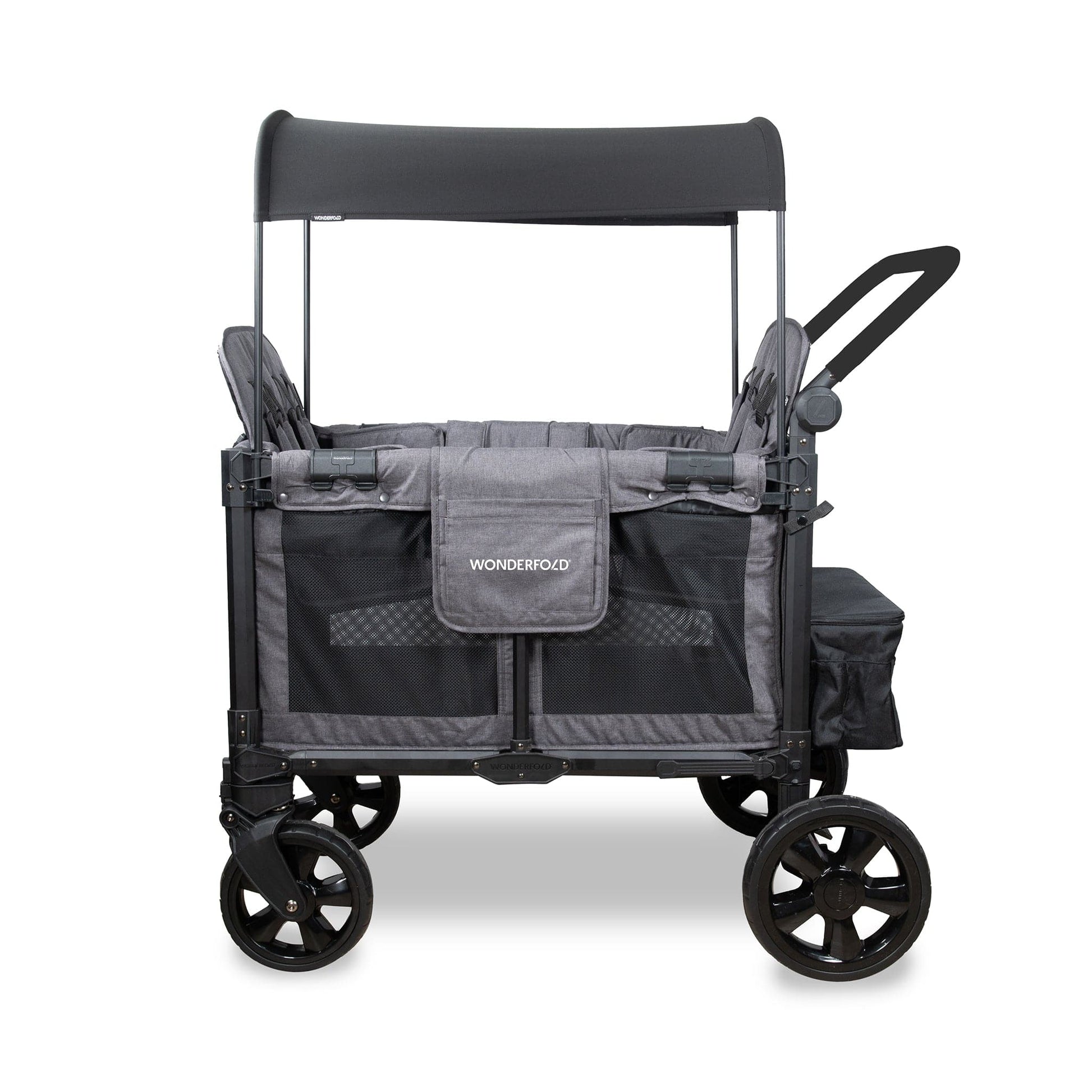 WonderFold W4 Elite Pro (4 Seater) Stroller Wagon - Charcoal Gray - W4ELTP-GRY