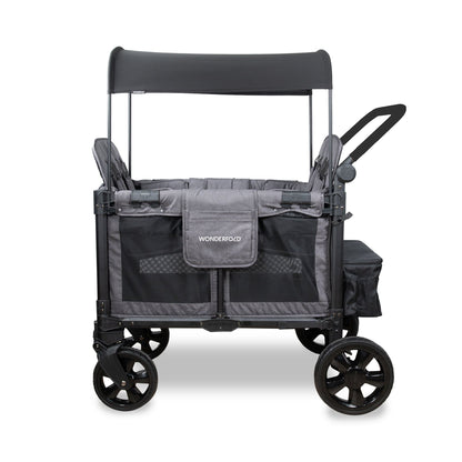 WonderFold W4 Elite Pro (4 Seater) Stroller Wagon - Charcoal Gray - W4ELTP-GRY