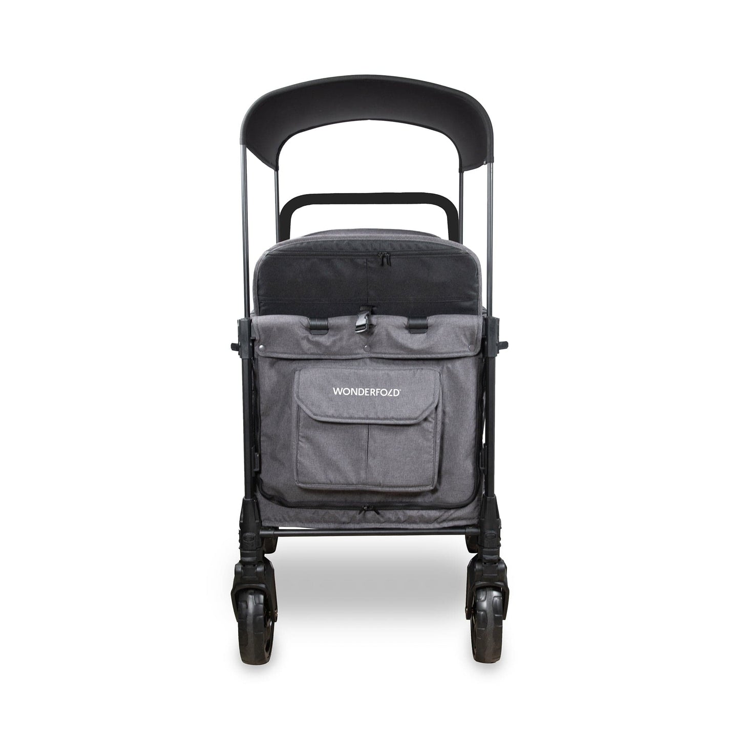 WonderFold W4 Elite Pro (4 Seater) Stroller Wagon - Charcoal Gray - W4ELTP-GRY
