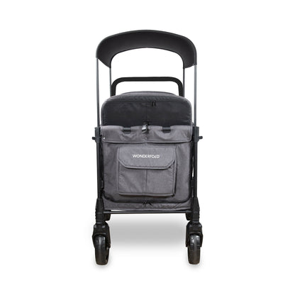 WonderFold W4 Elite Pro (4 Seater) Stroller Wagon - Charcoal Gray - W4ELTP-GRY
