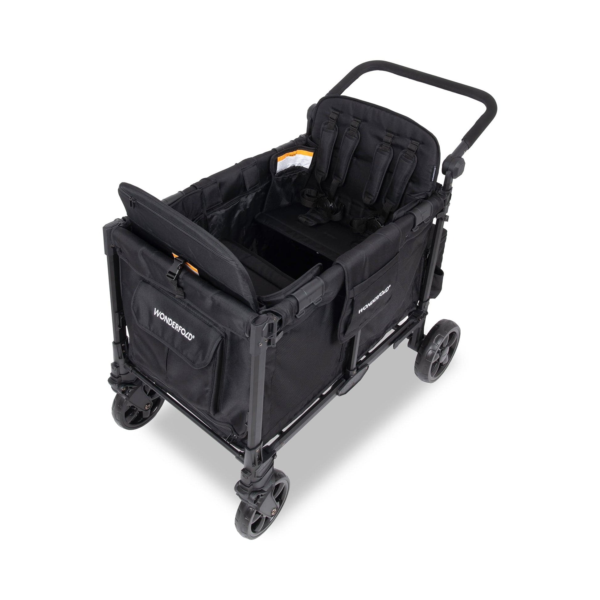 WonderFold W4 Elite Pro (4 Seater) Stroller Wagon - Jet Black - W4ELTP-JBLK