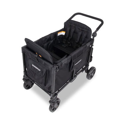 WonderFold W4 Elite Pro (4 Seater) Stroller Wagon - Jet Black - W4ELTP-JBLK