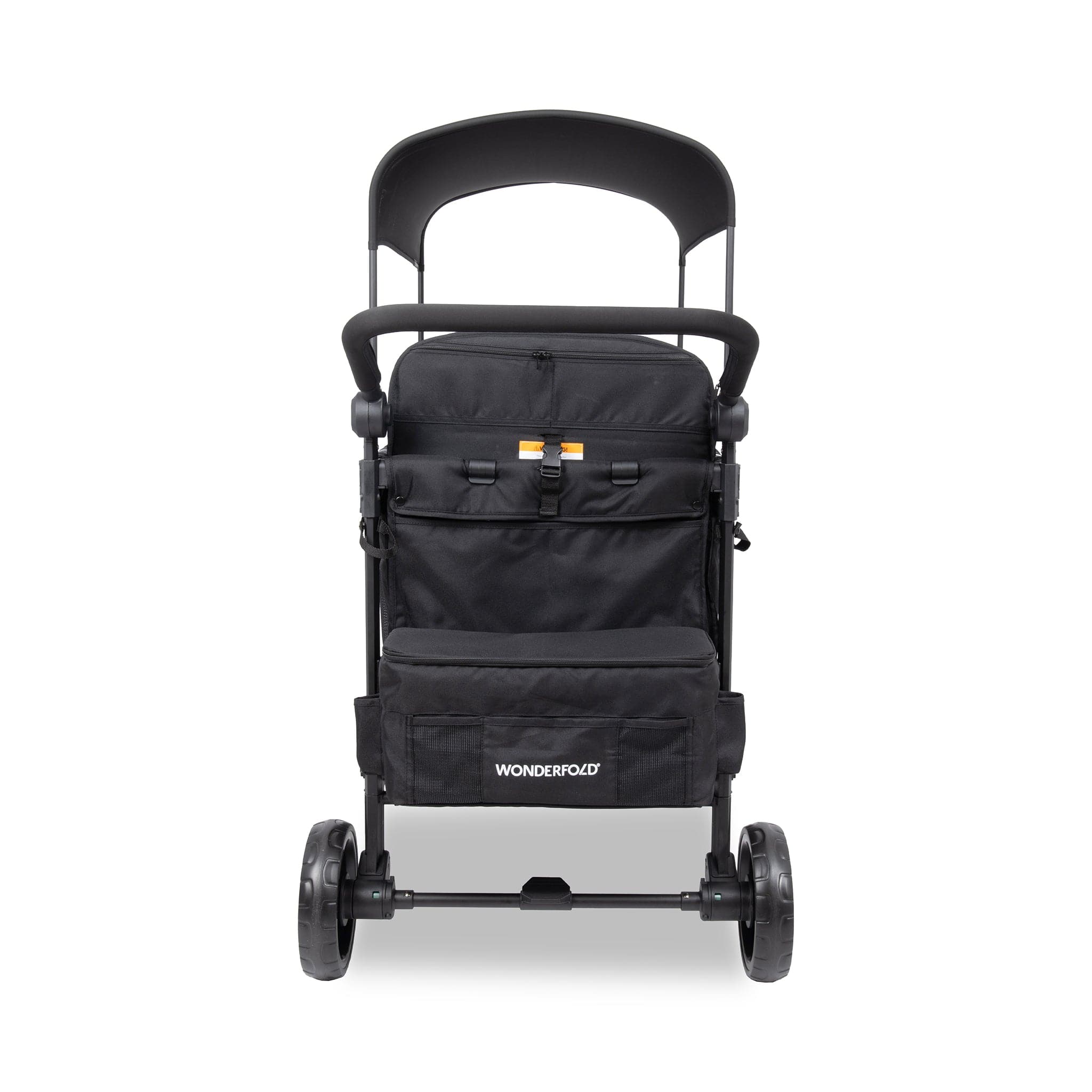WonderFold W4 Elite Pro (4 Seater) Stroller Wagon - Jet Black