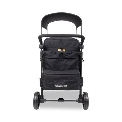 WonderFold W4 Elite Pro (4 Seater) Stroller Wagon - Jet Black - W4ELTP-JBLK