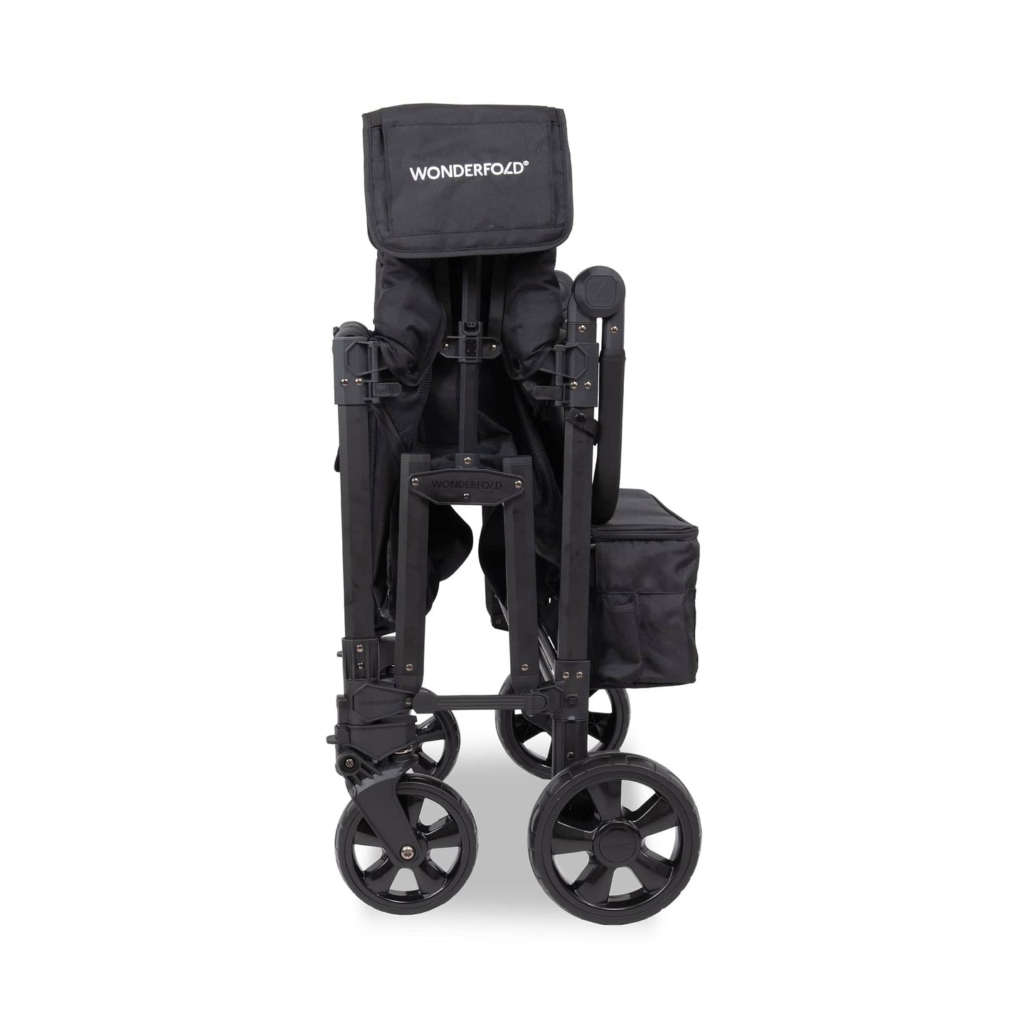 WonderFold W4 Elite Pro (4 Seater) Stroller Wagon - Jet Black - W4ELTP-JBLK