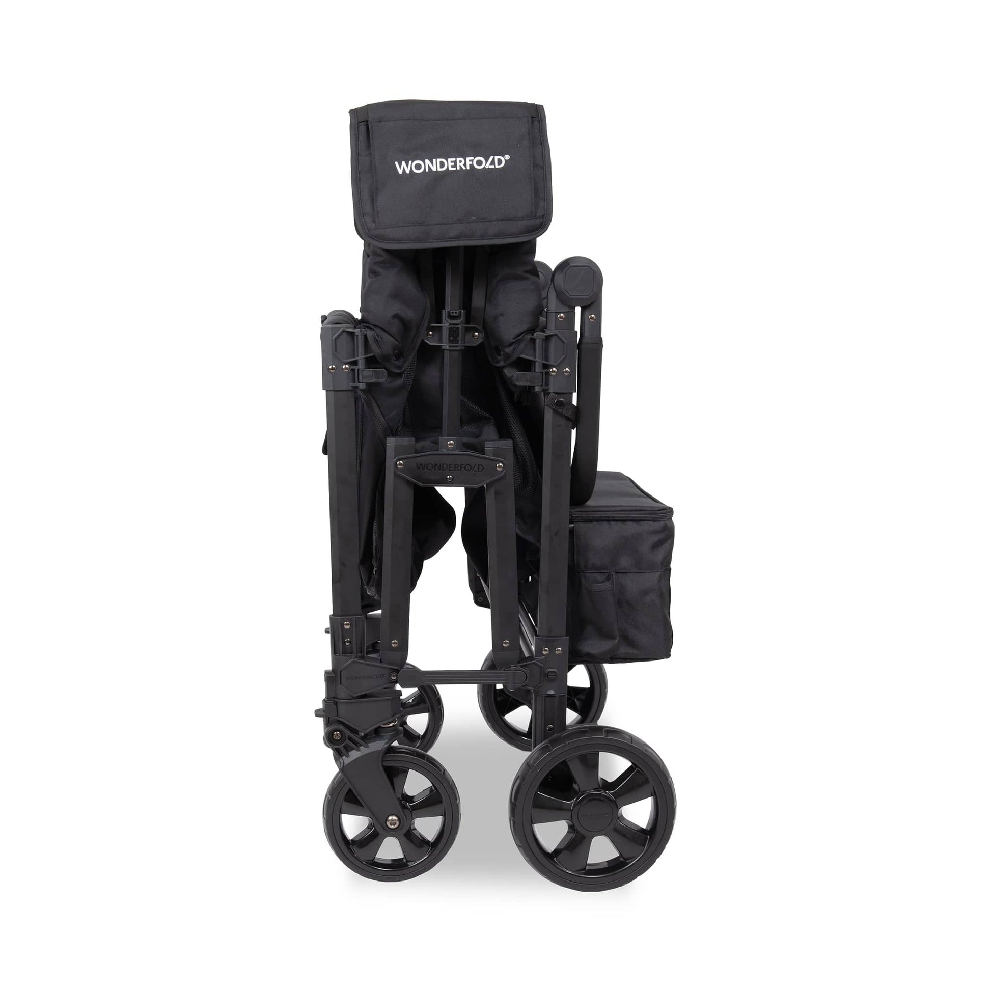 WonderFold W4 Elite Pro (4 Seater) Stroller Wagon - Jet Black - W4ELTP-JBLK
