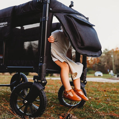 WonderFold W4 Luxe Multifunctional Quad (4 Seater) Stroller Wagon - Black Camo - W4LUX-BLKCM