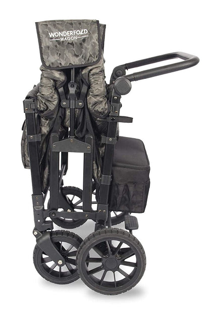 WonderFold W4 Luxe Multifunctional Quad (4 Seater) Stroller Wagon - Shadow Green Camo - W4S2GRNCM