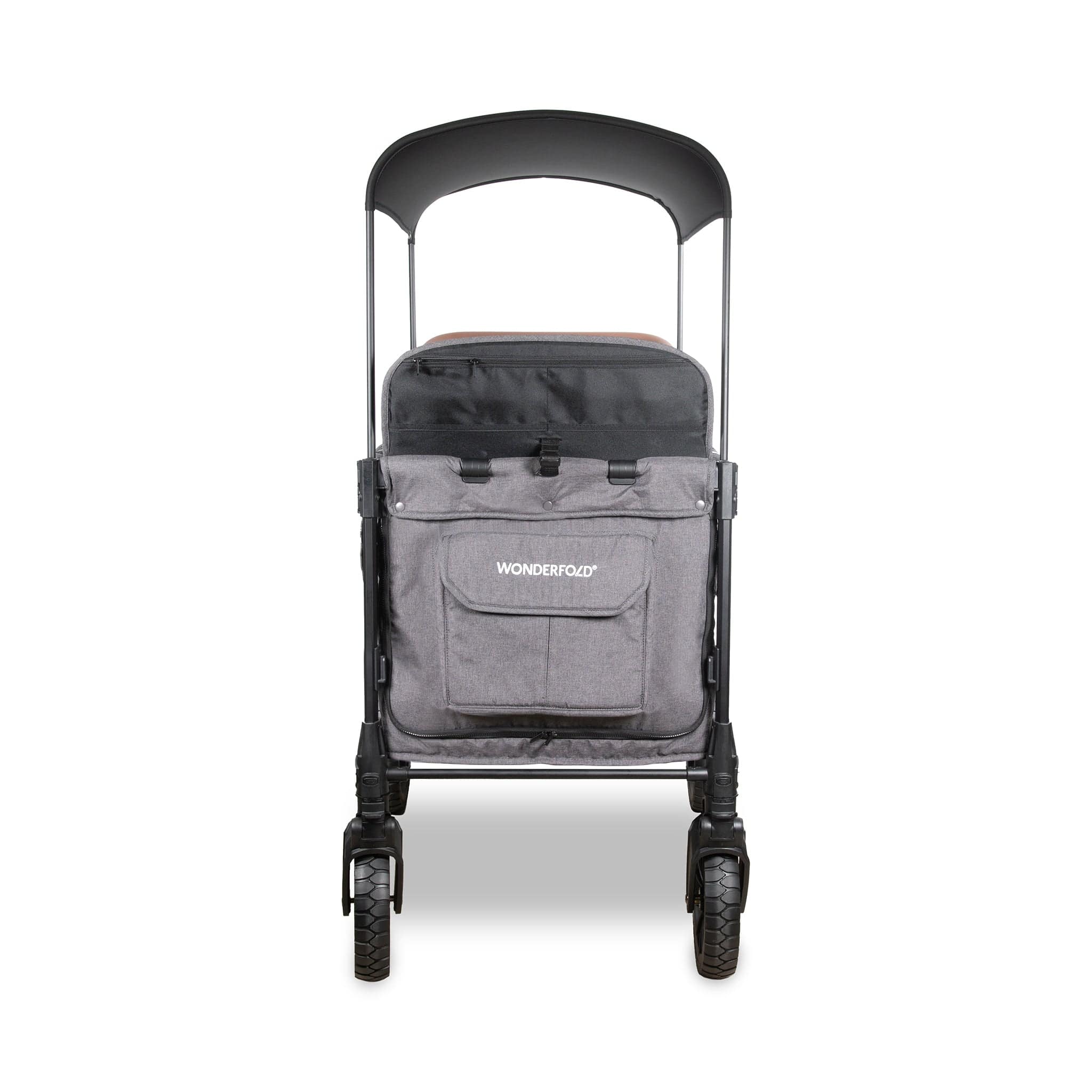 WonderFold W4 Luxe Pro (4 Seater) Stroller Wagon - Charcoal Gray