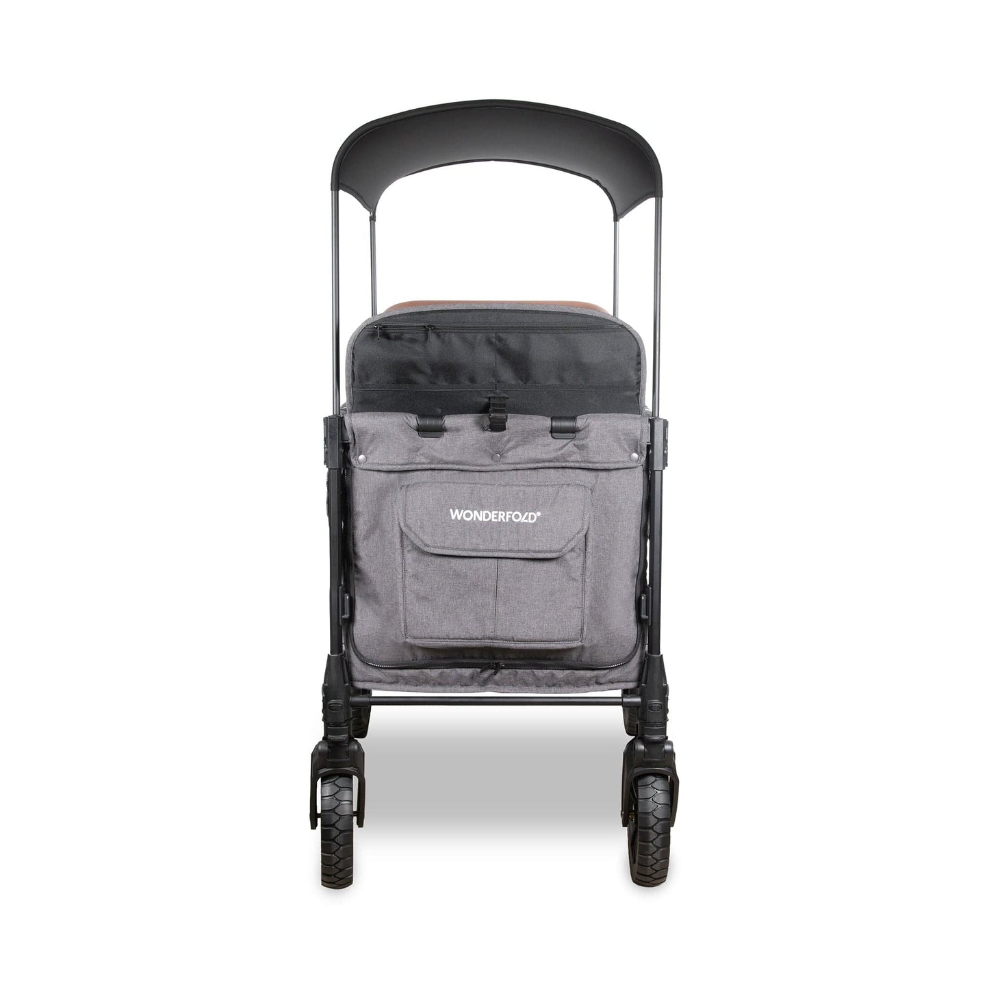 WonderFold W4 Luxe Pro (4 Seater) Stroller Wagon - Charcoal Gray - W4LUXP-GRY