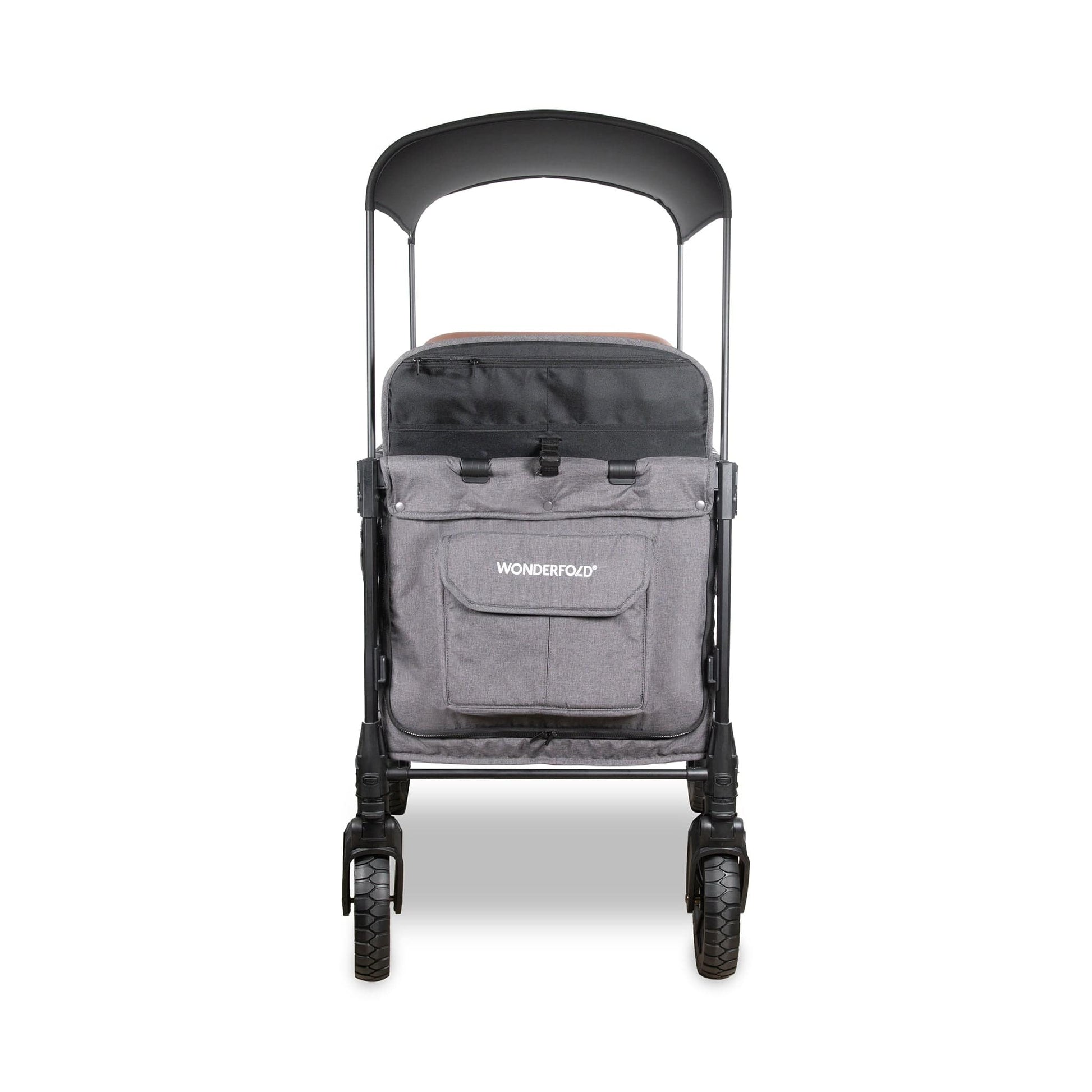 WonderFold W4 Luxe Pro (4 Seater) Stroller Wagon - Charcoal Gray - W4LUXP-GRY