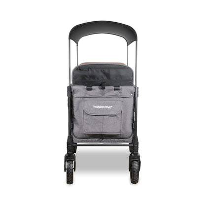 WonderFold W4 Luxe Pro (4 Seater) Stroller Wagon - Charcoal Gray - W4LUXP-GRY