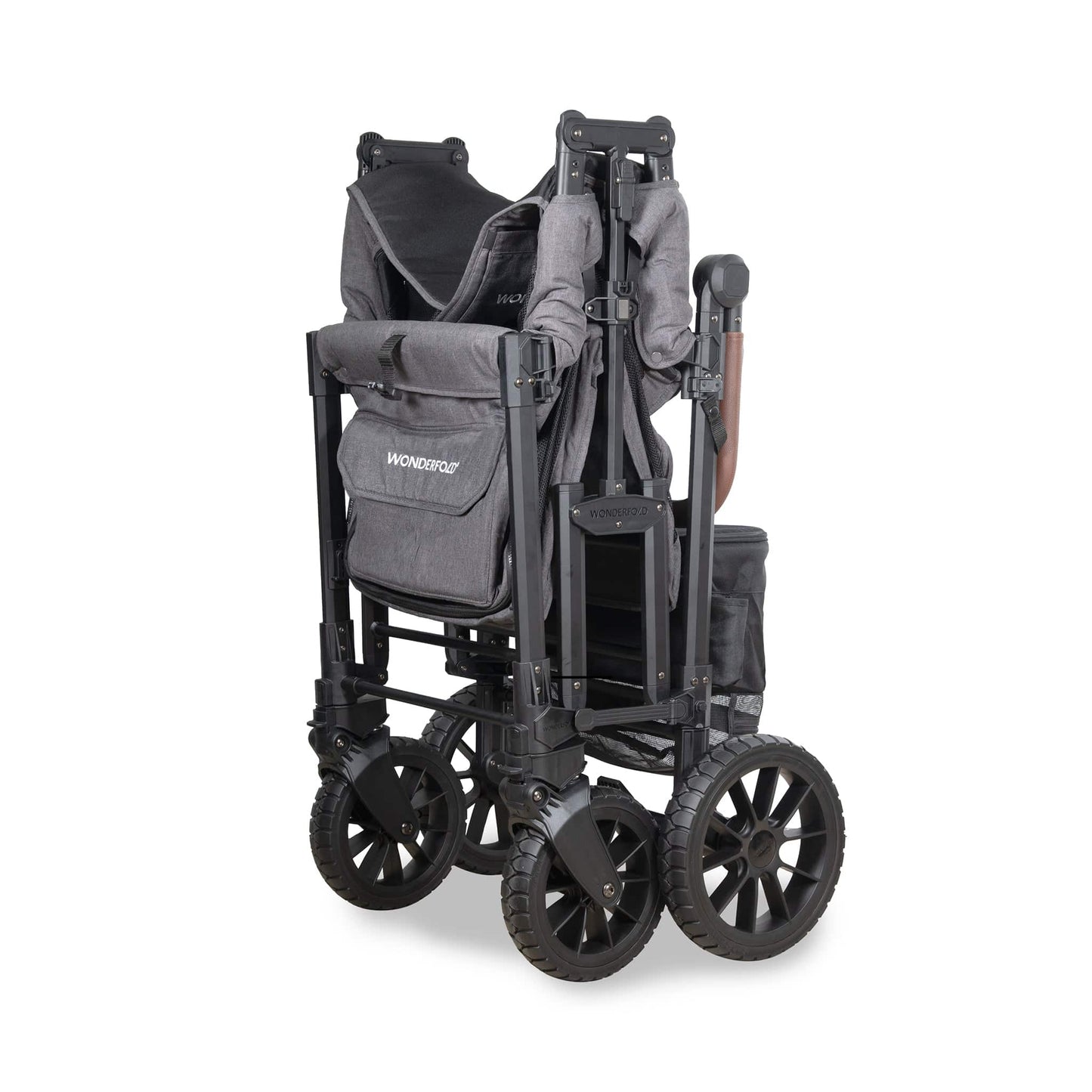 WonderFold W4 Luxe Pro (4 Seater) Stroller Wagon - Charcoal Gray - W4LUXP-GRY