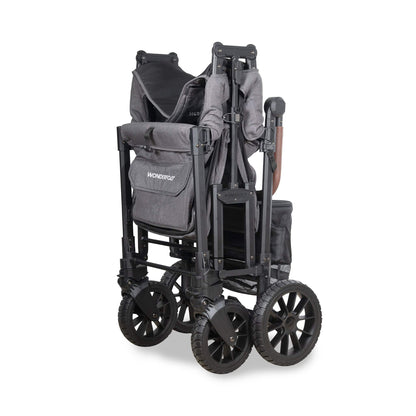 WonderFold W4 Luxe Pro (4 Seater) Stroller Wagon - Charcoal Gray - W4LUXP-GRY