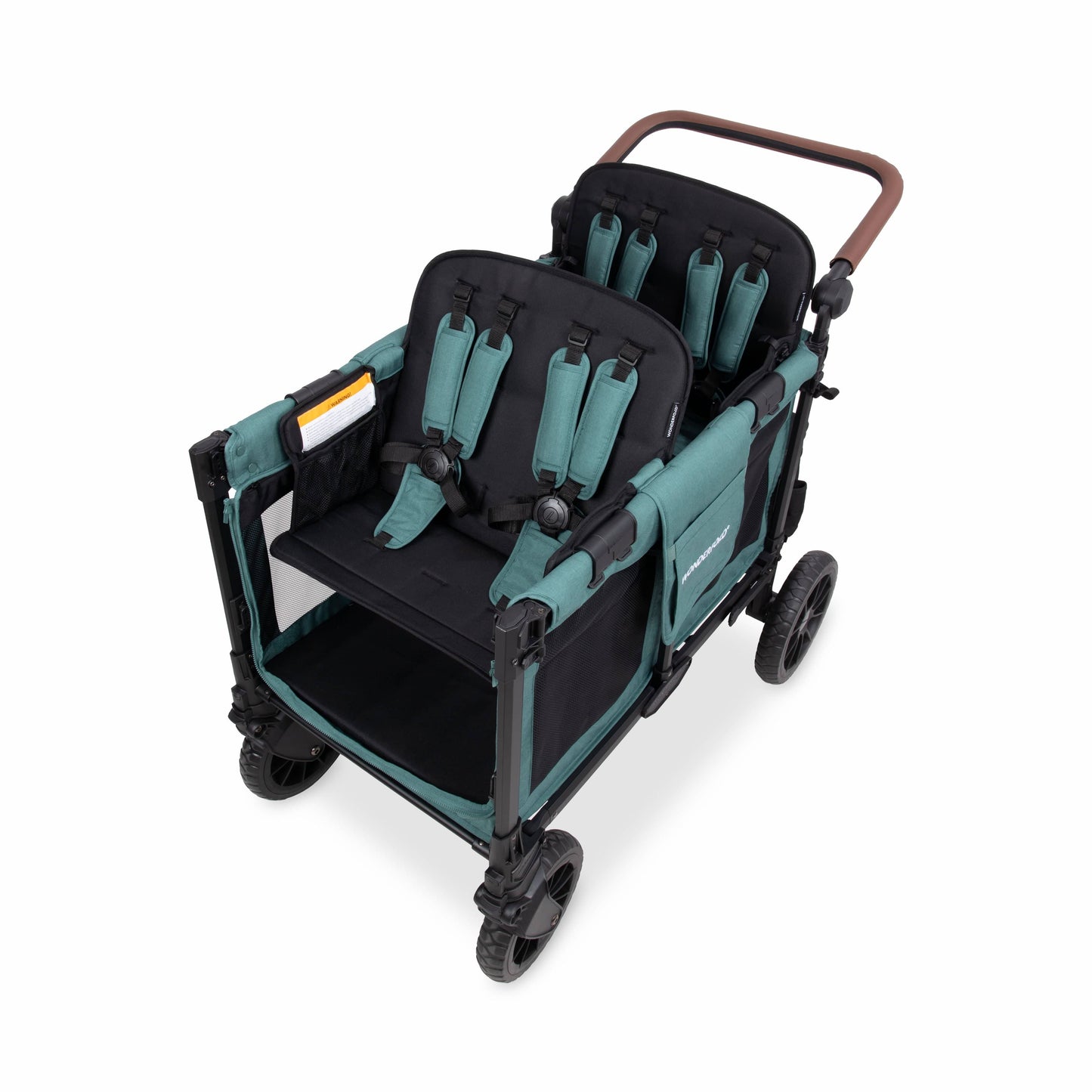 WonderFold W4 Luxe Pro (4 Seater) Stroller Wagon - Hunter Green - W4LUXP-HNTGN