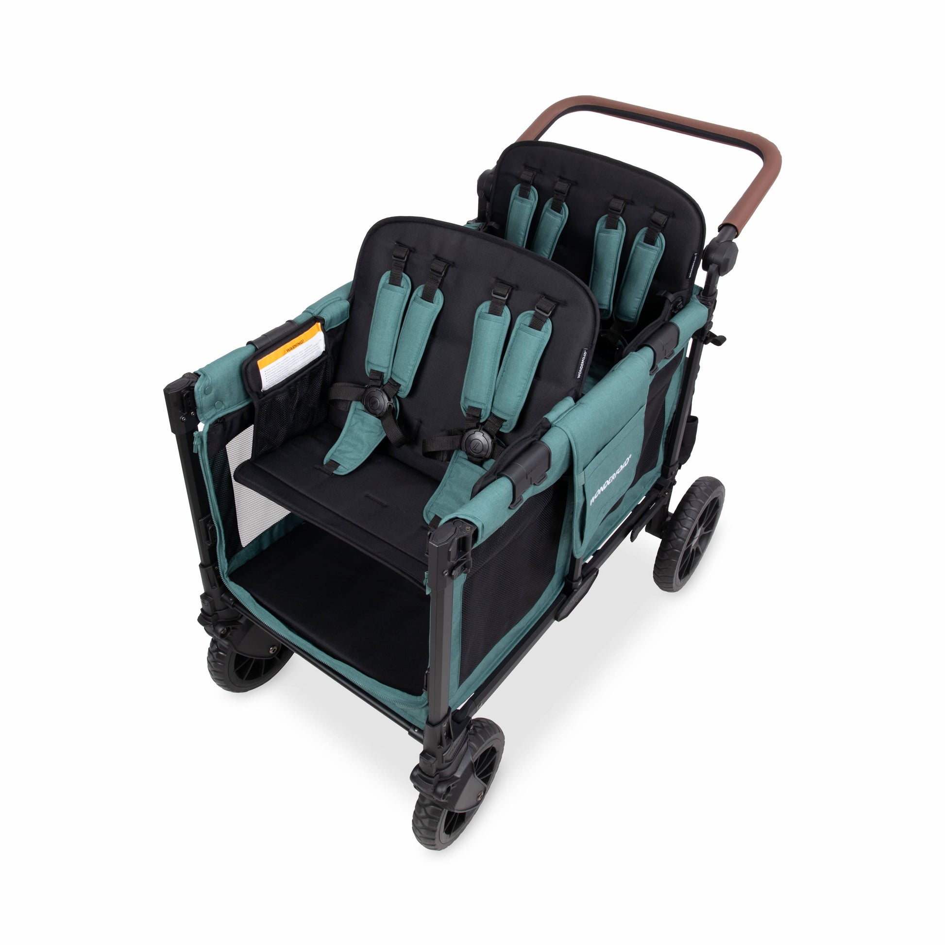 WonderFold W4 Luxe Pro (4 Seater) Stroller Wagon - Hunter Green - W4LUXP-HNTGN