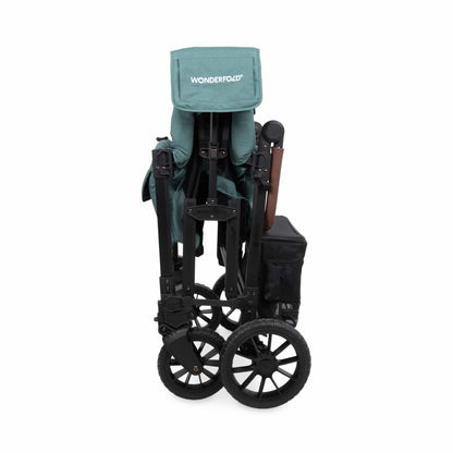 WonderFold W4 Luxe Pro (4 Seater) Stroller Wagon - Hunter Green - W4LUXP-HNTGN