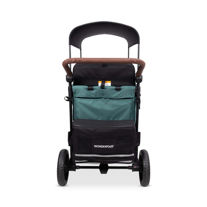 WonderFold W4 Luxe Pro (4 Seater) Stroller Wagon - Hunter Green - W4LUXP-HNTGN