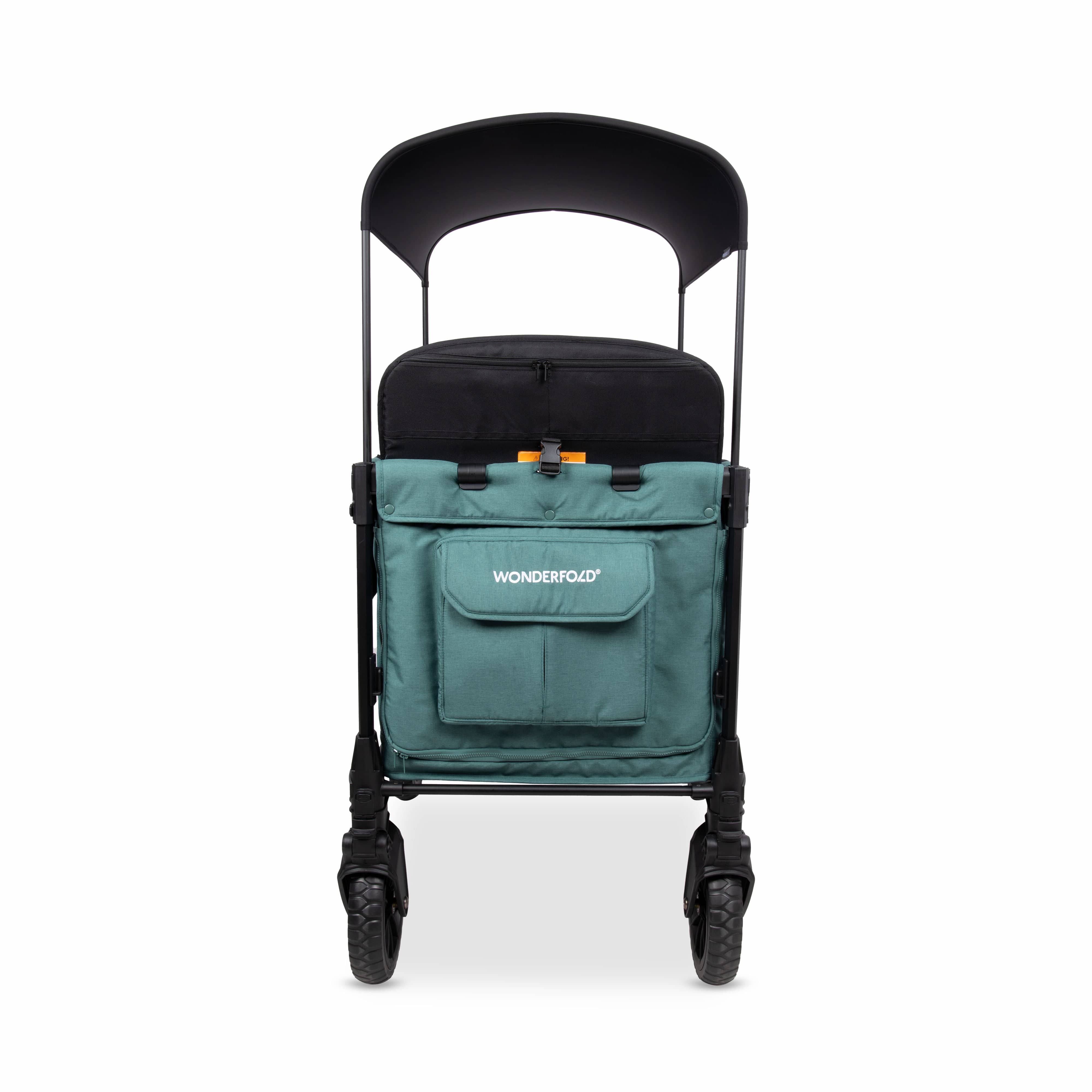 WonderFold W4 Luxe Pro (4 Seater) Stroller Wagon - Hunter Green