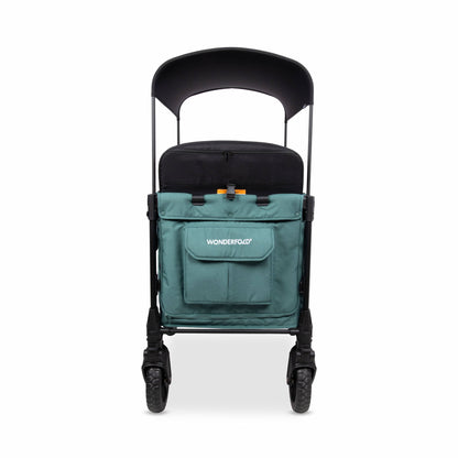 WonderFold W4 Luxe Pro (4 Seater) Stroller Wagon - Hunter Green - W4LUXP-HNTGN