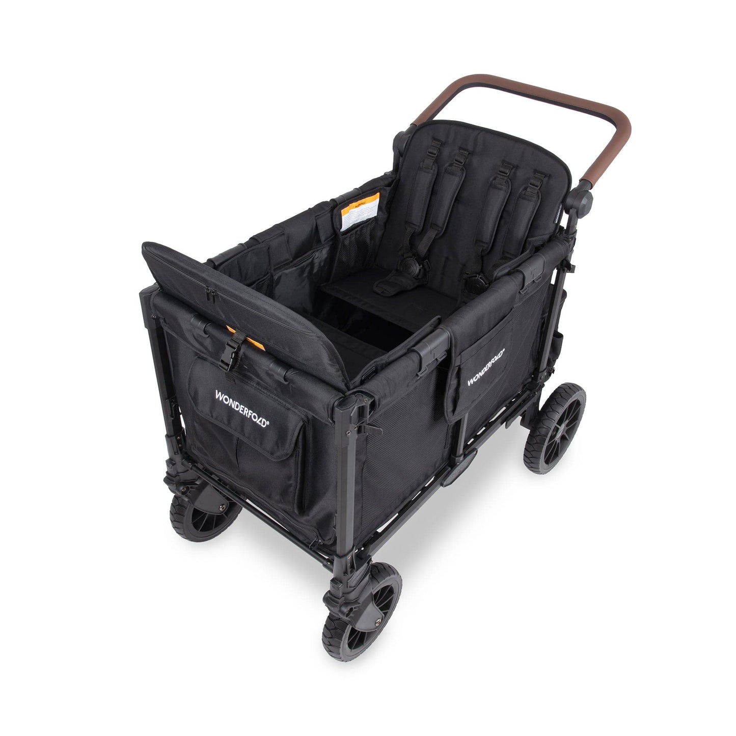 WonderFold W4 Luxe Pro (4 Seater) Stroller Wagon - Jet Black - W4LUXP-JBLK
