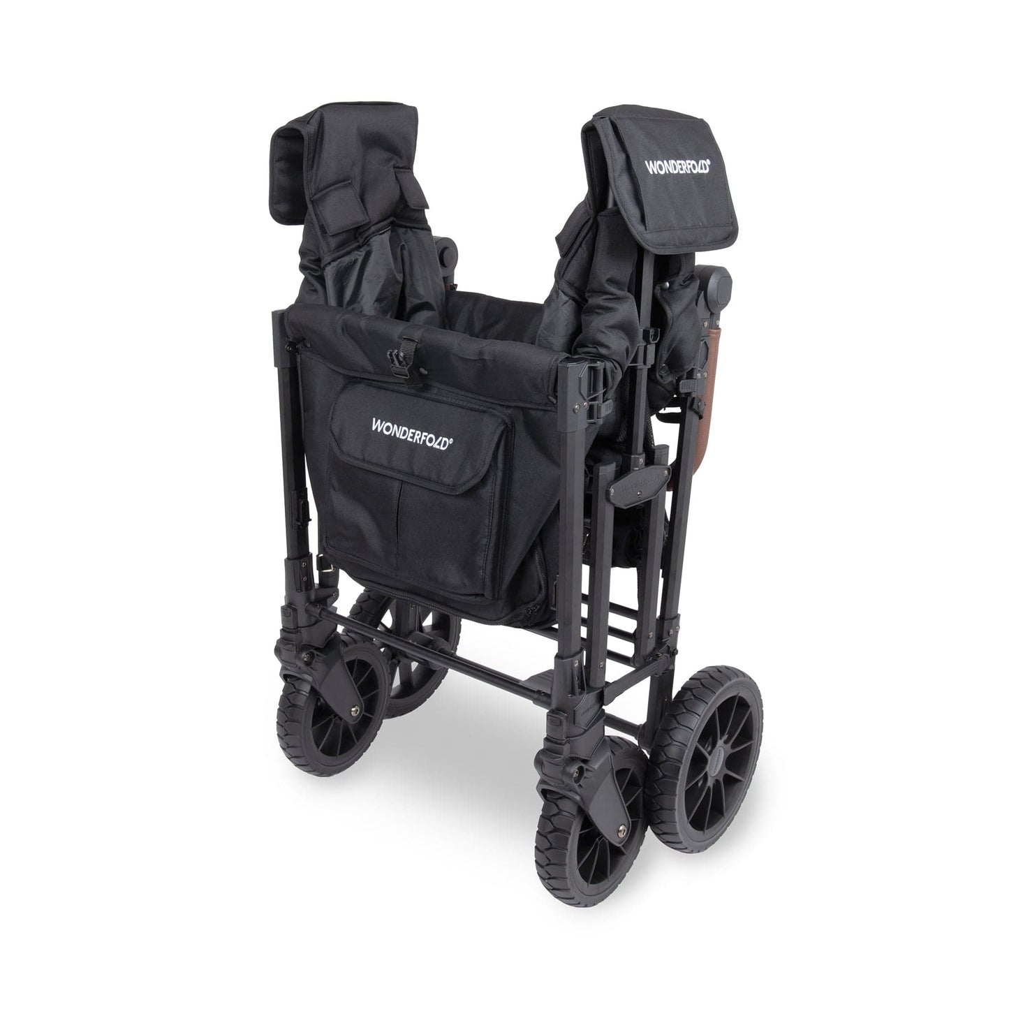 WonderFold W4 Luxe Pro (4 Seater) Stroller Wagon - Jet Black - W4LUXP-JBLK