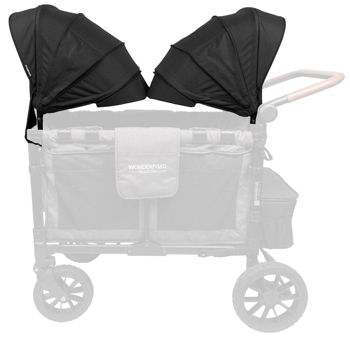 WonderFold W4 Original / 2.0 Retractable Stroller Canopy - 2 Pack - 2-W4RSC