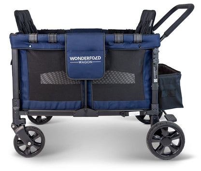 WonderFold W4 Original Quad (4 Seater) Stroller Wagon - Navy - W4-NAVY