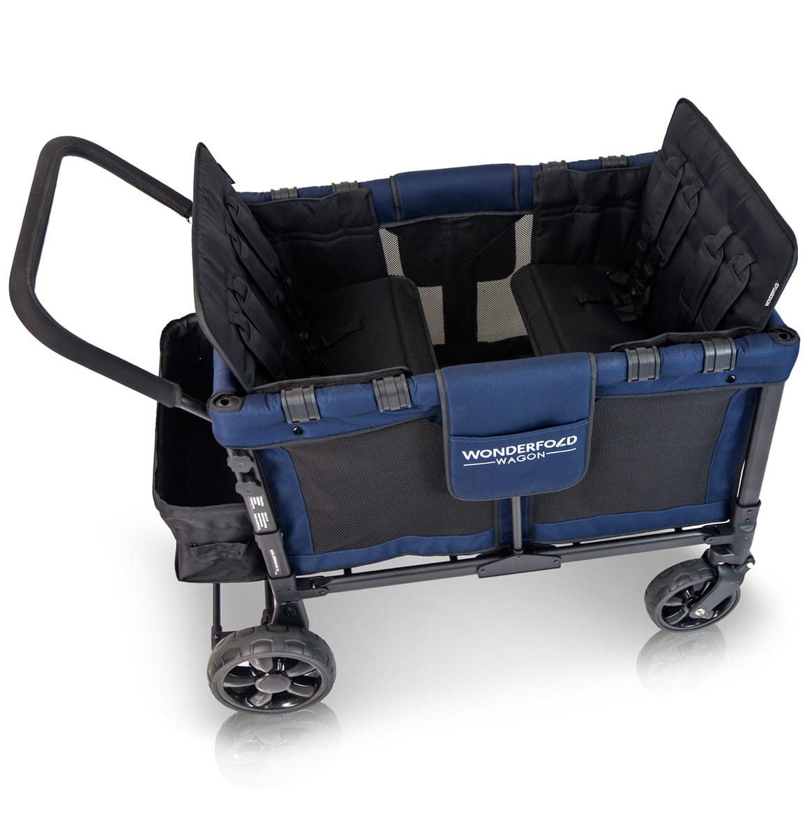 WonderFold W4 Original Quad (4 Seater) Stroller Wagon - Navy - W4-NAVY