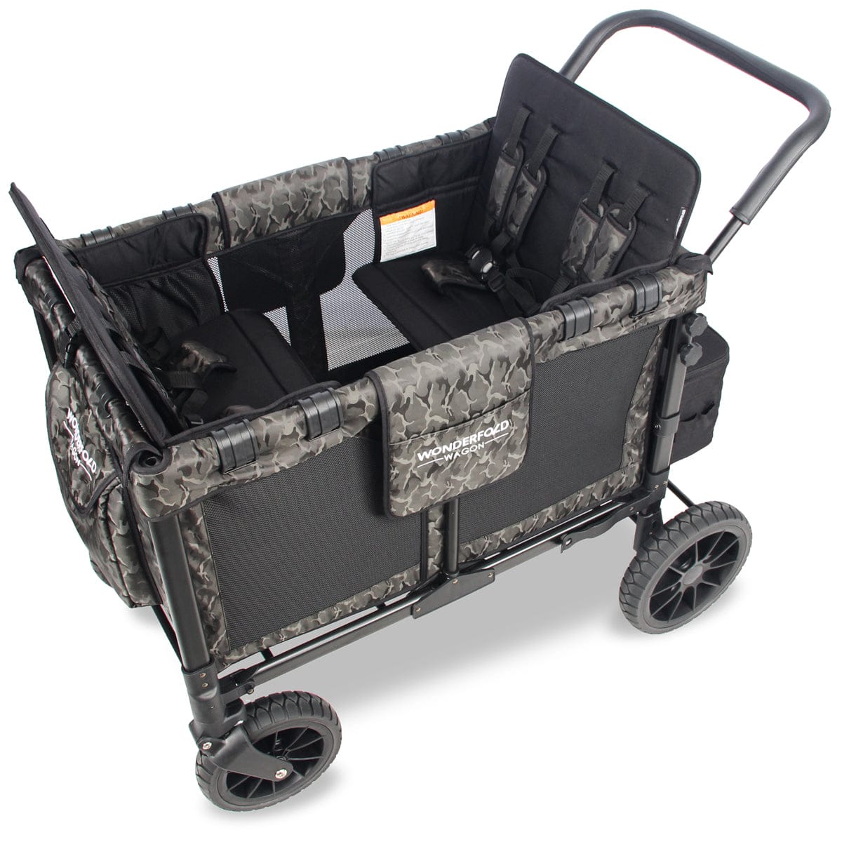 WonderFold W4 Quad Premium (4 Seater) Stroller Wagon - Camouflage (Limited Edition)