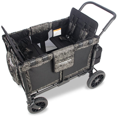 WonderFold W4 Quad Premium (4 Seater) Stroller Wagon - Camouflage (Limited Edition)
