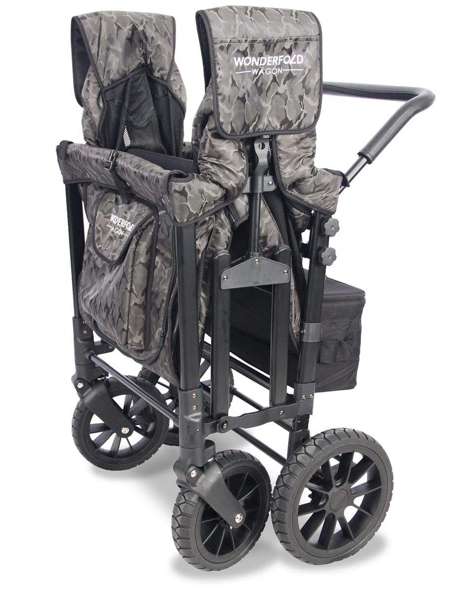 WonderFold W4 Quad Premium (4 Seater) Stroller Wagon - Camouflage (Limited Edition)
