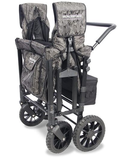 WonderFold W4 Quad Premium (4 Seater) Stroller Wagon - Camouflage (Limited Edition)