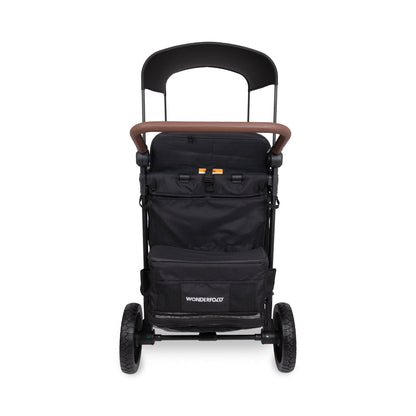 WonderFold W6 Pro (6 Seater) Stroller Wagon - Jet Black - W6LUXP-BLK