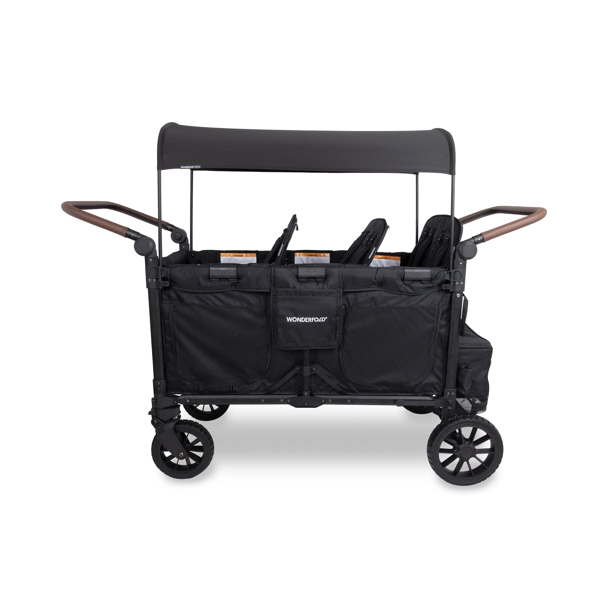 WonderFold W6 Pro Luxe (6 Seater) Stroller Wagon - Jet Black