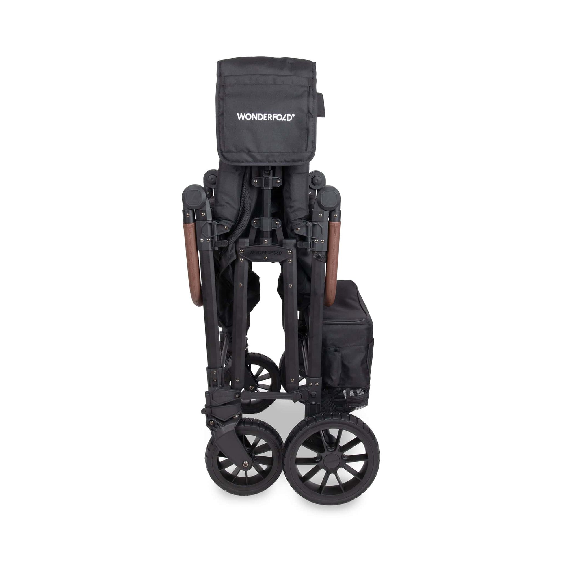 WonderFold W6 Pro Luxe (6 Seater) Stroller Wagon - Jet Black - W6LUXP-JBLK