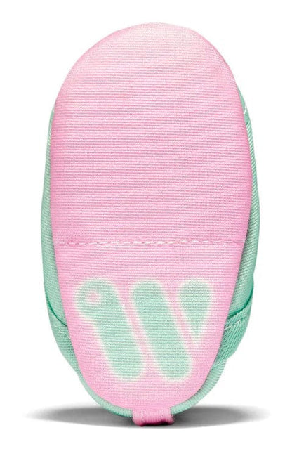 Woolybubs The Newbie Baby Shoe, Size 2 - Green / Pink - NEW-04-2
