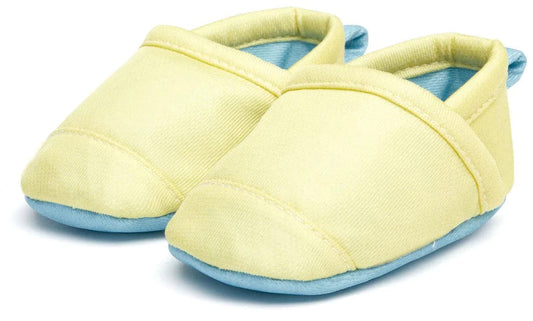 Woolybubs The Newbie Baby Shoe, Size 2 - Yellow / Blue - NEW-03-2