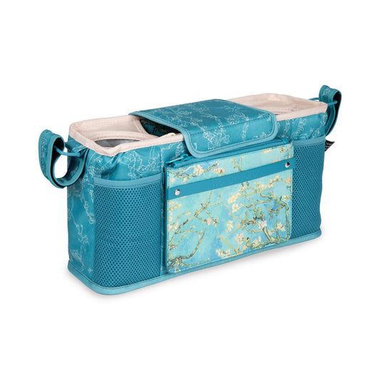 WonderFold Parent Console With 2 Cupholders - Van Gogh Almond Blossoms - PC02-VGAB