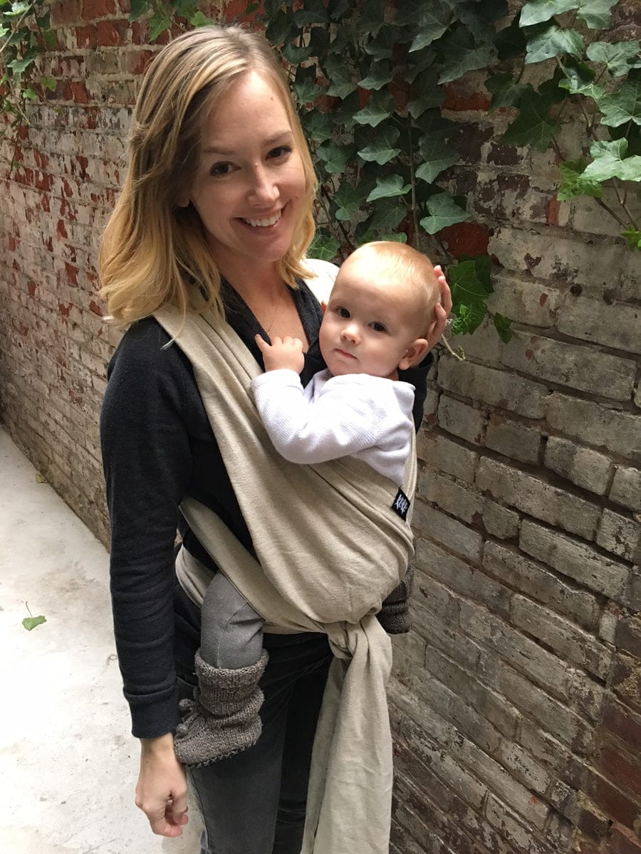 XOXO Buckle Wrap Baby Carrier, Eco2 Collection - Chai Tea Latte