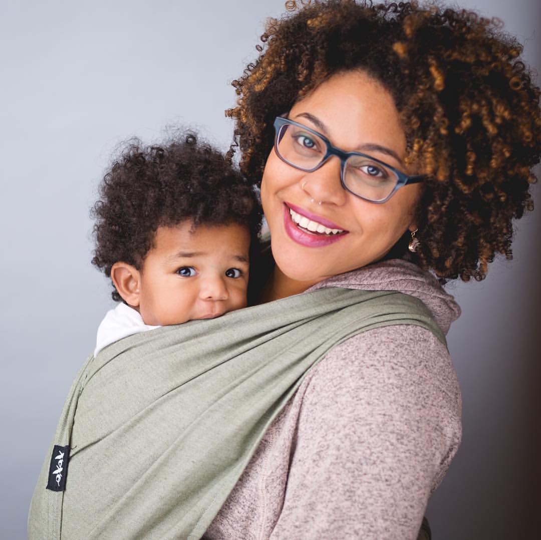 XOXO Buckle Wrap Baby Carrier, Eco2 Collection - Olive Juice