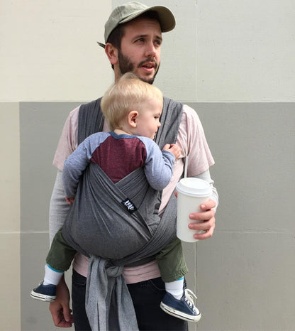 XOXO Buckle Wrap Baby Carrier, Eco2 Collection - Parent Fog