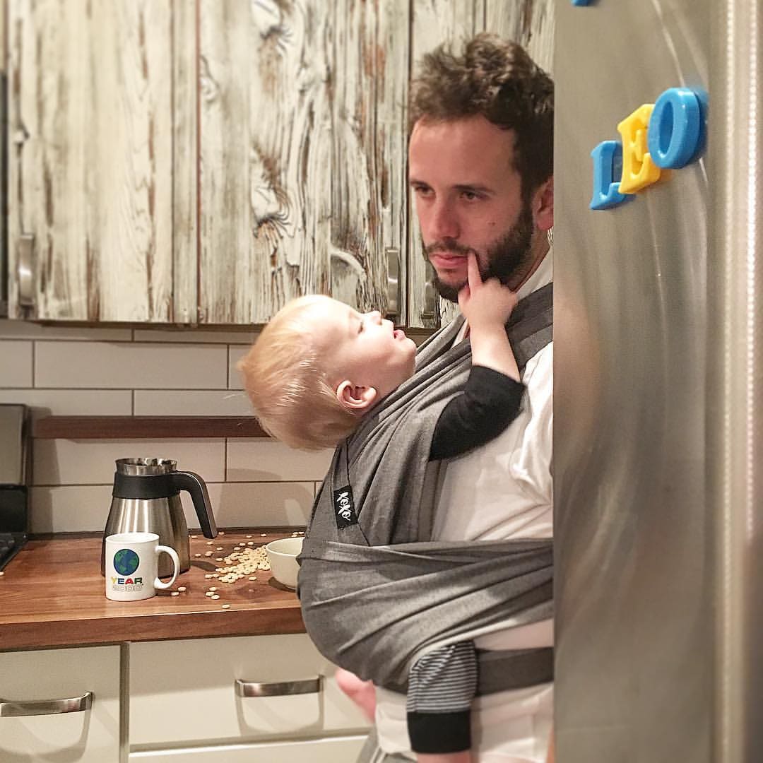 XOXO Buckle Wrap Baby Carrier, Eco2 Collection - Parent Fog