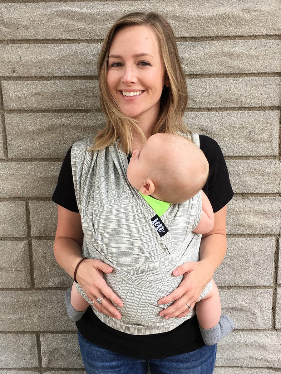 XOXO Buckle Wrap Baby Carrier, Repreve Collection - Grayscale - BW1-REGR