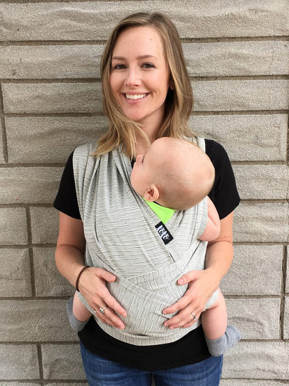 XOXO Buckle Wrap Baby Carrier, Repreve Collection - Grayscale - BW1-REGR