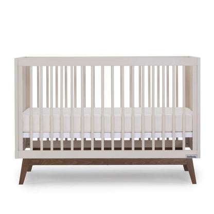 dadada Soho 3-in-1 Convertible Crib - Almond Milk / Walnut - 10482-DA
