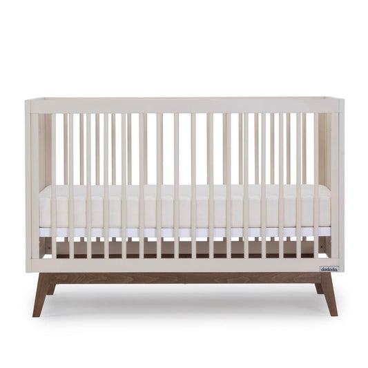 dadada Soho 3-in-1 Convertible Crib - Almond Milk / Walnut - 10482-DA